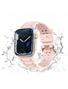 Rem Trippelskydd Apple Watch Ultra, SE, 9, 8, 7, 6, 5, 4, 3, 2, 1 (49, 45, 44, 42 mm) bandarmband rosa
