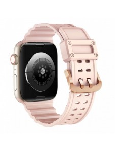 Rem Trippelskydd Apple Watch Ultra, SE, 9, 8, 7, 6, 5, 4, 3, 2, 1 (49, 45, 44, 42 mm) bandarmband rosa
