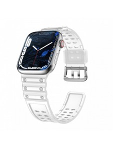 Rem Trippelskydd Apple Watch Ultra Band, SE, 9, 8, 7, 6, 5, 4, 3, 2, 1 (49, 45, 44, 42 mm) Armband Transparent