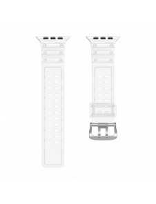 Rem Trippelskydd Apple Watch Ultra Band, SE, 9, 8, 7, 6, 5, 4, 3, 2, 1 (49, 45, 44, 42 mm) Armband Transparent
