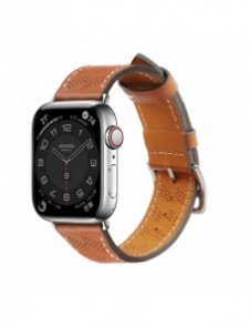 Armband Läderarmband Apple Watch SE, 9, 8, 7, 6, 5, 4, 3, 2, 1 (41, 40, 38 mm) armband brunt