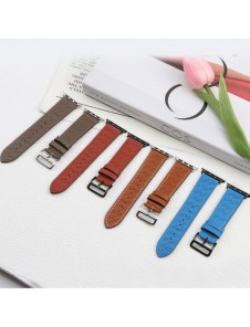 Armband Läderarmband Apple Watch SE, 9, 8, 7, 6, 5, 4, 3, 2, 1 (41, 40, 38 mm) armband brunt