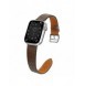 Armband Läderarmband Apple Watch SE, 9, 8, 7, 6, 5, 4, 3, 2, 1 (41, 40, 38 mm) bandarmband mörkbrunt