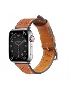 Armband Läderarmband Apple Watch Ultra, SE, 9, 8, 7, 6, 5, 4, 3, 2, 1 (49, 45, 44, 42 mm) bandarmband brunt