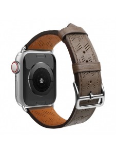 Armband Läderarmband Apple Watch Ultra, SE, 9, 8, 7, 6, 5, 4, 3, 2, 1 (49, 45, 44, 42 mm) bandarmband mörkbrunt