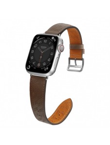Armband Läderarmband Apple Watch Ultra, SE, 9, 8, 7, 6, 5, 4, 3, 2, 1 (49, 45, 44, 42 mm) bandarmband mörkbrunt