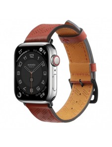 Armband Läderarmband Apple Watch Ultra, SE, 9, 8, 7, 6, 5, 4, 3, 2, 1 (49, 45, 44, 42 mm) bandarmband rött
