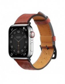 Armband Läderarmband Apple Watch Ultra, SE, 9, 8, 7, 6, 5, 4, 3, 2, 1 (49, 45, 44, 42 mm) bandarmband rött