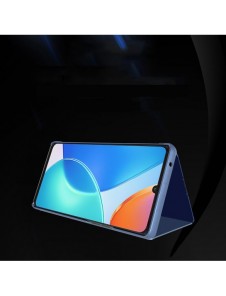 Clear View Case-fodral för Honor X8 5G flip-fodral svart