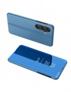 Clear View Case-skal till Samsung Galaxy A54 5G blått flip-fodral