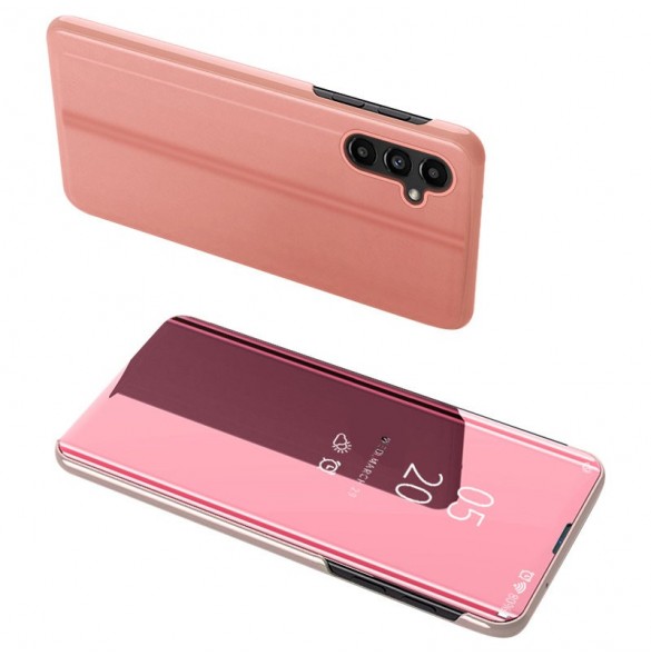 Clear View-fodral till Samsung Galaxy A54 5G flip-fodral rosa