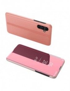 Clear View-fodral till Samsung Galaxy A54 5G flip-fodral rosa