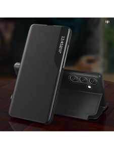 Eco Leather View Case-fodral till Samsung Galaxy A54 5G med ett flipstativ svart