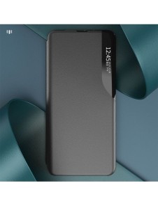 Eco Leather View Case-fodral till Samsung Galaxy A54 5G med ett flipstativ svart