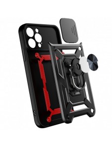 Hybrid Armor Camshield-fodral till Realme 10 Pro pansarfodral med kamerahölje svart