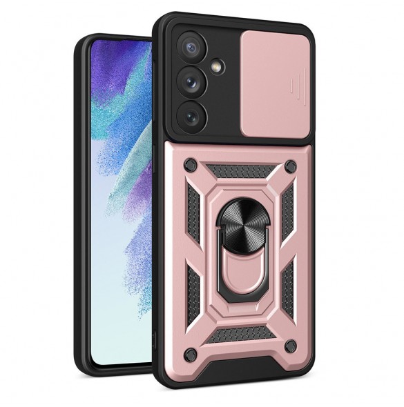 Hybrid Armor Camshield-fodral till Samsung Galaxy A54 5G pansarfodral med kamerafodral rosa