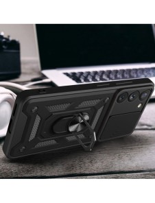 Hybrid Armor Camshield-fodral till Samsung Galaxy A34 5G pansarfodral med kamerafodral rosa