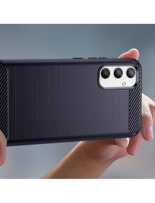 Kolfodral till Samsung Galaxy A34 5G flexibelt silikon kolfodral blå