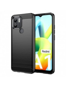 Carbon Case fodral för Xiaomi Redmi A1+ flexibel silikon kolfodral svart
