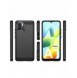 Carbon Case fodral för Xiaomi Redmi A1+ flexibel silikon kolfodral svart