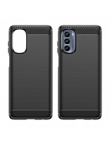 Kolfodral för Motorola Moto G62 5G flexibelt silikon kolfodral svart