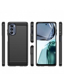 Kolfodral för Motorola Moto G62 5G flexibelt silikon kolfodral svart