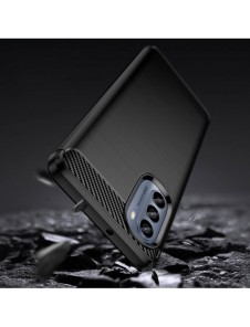 Kolfodral för Motorola Moto G62 5G flexibelt silikon kolfodral svart