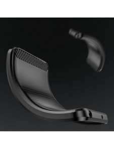 Kolfodral för Motorola Moto G62 5G flexibelt silikon kolfodral svart