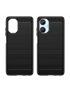 Carbon Case-fodral för Realme 10 flexibel silikon kolfodral svart