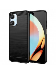 Carbon Case-fodral för Realme 10 flexibel silikon kolfodral svart
