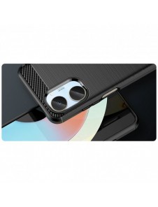 Carbon Case-fodral för Realme 10 flexibel silikon kolfodral svart