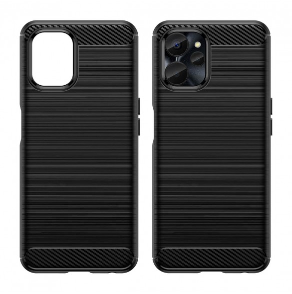Kolfodral för Realme 10 5G / Realme 9i 5G Flexibelt silikonkolskydd Svart
