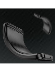 Carbon Case-fodral för Realme 10 Pro flexibel silikon kolfodral svart