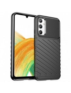 Thunder Case fodral för Samsung Galaxy A34 5G silikon pansarfodral svart