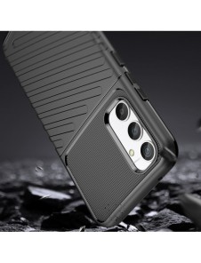 Thunder Case fodral för Samsung Galaxy A34 5G silikon pansarfodral svart