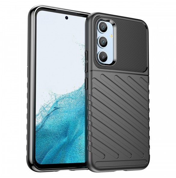 Thunder Case fodral för Samsung Galaxy A54 5G silikon pansarfodral svart