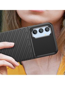 Thunder Case fodral för Samsung Galaxy A54 5G silikon pansarfodral svart