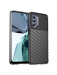 Thunder Fodral till Motorola Moto G62 5G silikon pansarfodral svart