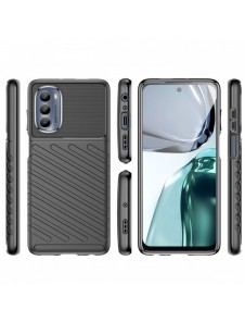 Thunder Fodral till Motorola Moto G62 5G silikon pansarfodral svart