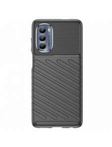 Thunder Fodral till Motorola Moto G62 5G silikon pansarfodral svart