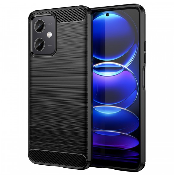 Kolfodral för Xiaomi Poco X5 5G / Redmi Note 12 5G flexibelt silikon kolfodral svart