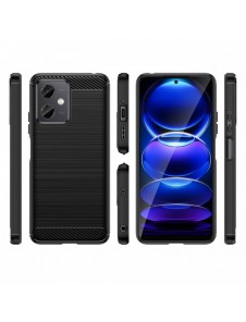 Kolfodral för Xiaomi Poco X5 5G / Redmi Note 12 5G flexibelt silikon kolfodral svart