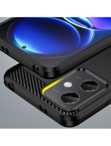 Kolfodral för Xiaomi Poco X5 5G / Redmi Note 12 5G flexibelt silikon kolfodral svart