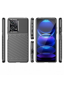 Thunder Case för Xiaomi Poco X5 Pro 5G / Redmi Note 12 Pro silikon pansarfodral svart