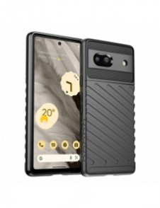 Thunder Case fodral för Google Pixel 7a silikon pansarfodral svart