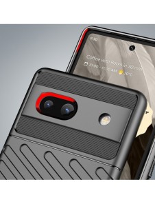 Thunder Case fodral för Google Pixel 7a silikon pansarfodral svart