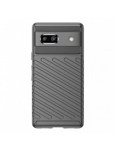 Thunder Case fodral för Google Pixel 7a silikon pansarfodral svart