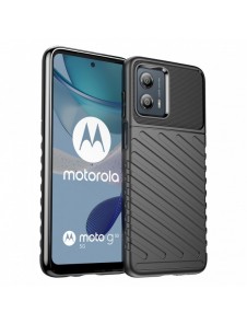 Thunder Case fodral för Motorola Moto G53 silikon pansarfodral svart
