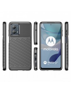 Thunder Case fodral för Motorola Moto G53 silikon pansarfodral svart