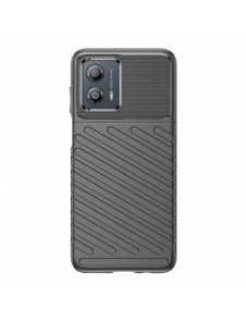 Thunder Case fodral för Motorola Moto G53 silikon pansarfodral svart